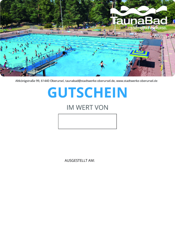 Gutschein Freibad 2025