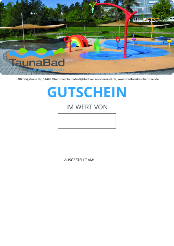 Gutschein Kinderbecken 2025