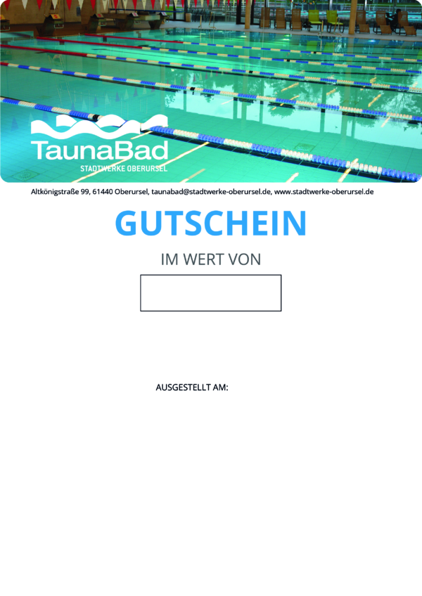 Gutschein Schwimmhalle 2025